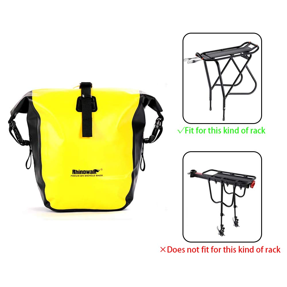 Double Panniers Waterproof Bag Bike Bicycle Cycling Pack Seat Trunk Rear V6O4
