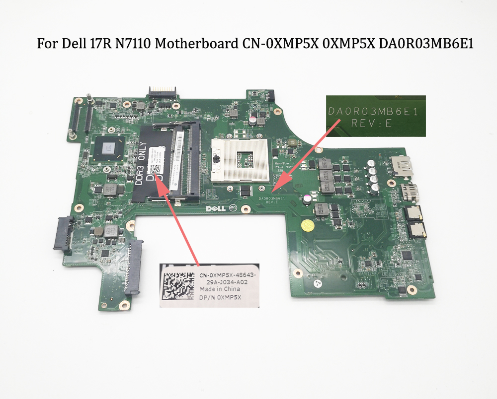 Intel Motherboard Cn 070j Da0r03mb6e1 For Dell Inspiron 17r N7110 Motherboards Computers Tablets Networking Nasck Edu