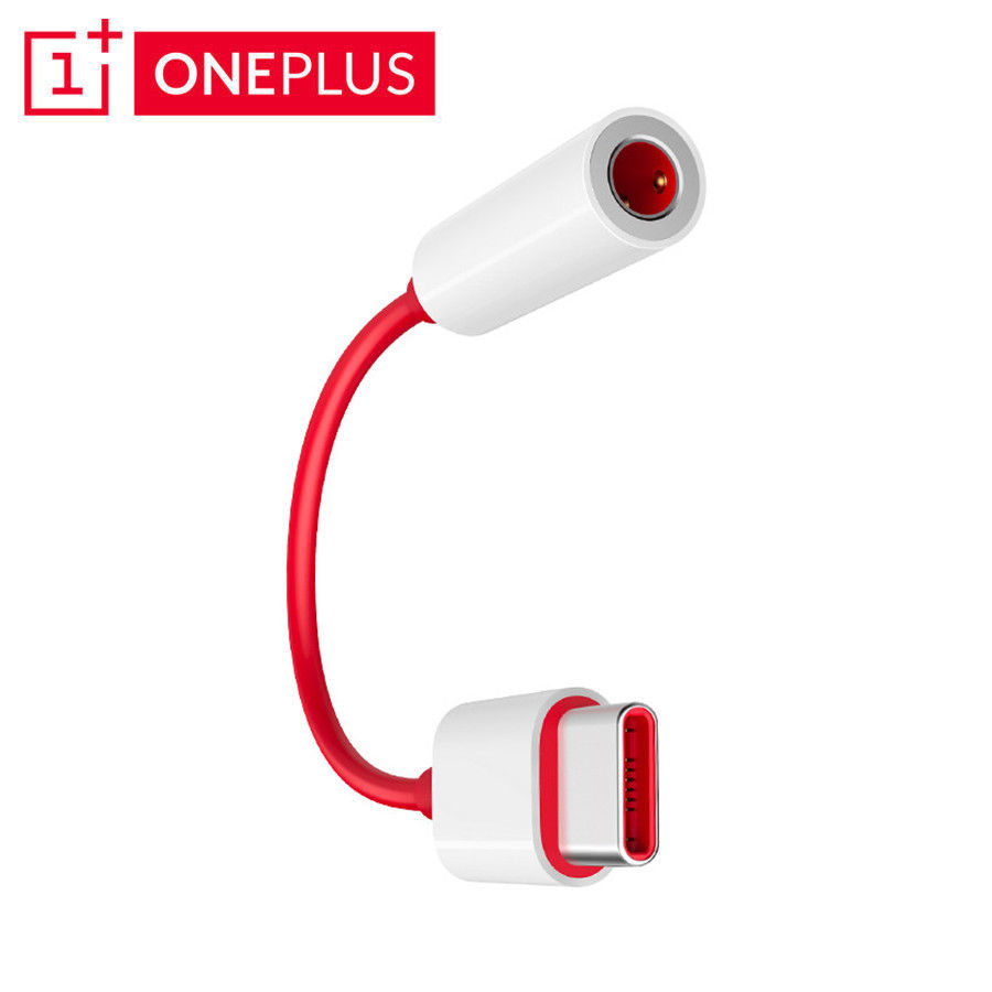 Original Oneplus 6T usb Type C To 3.5mm Jack Earphone Adapter Aux Audio