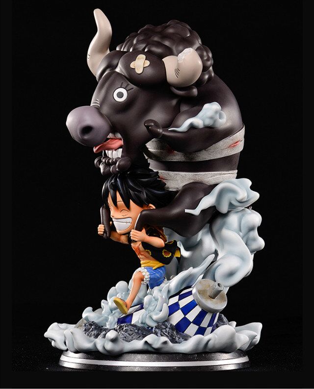 2019 One Piece SD Monkey D. Luffy Bull Riding Resin PU Collector GK ...