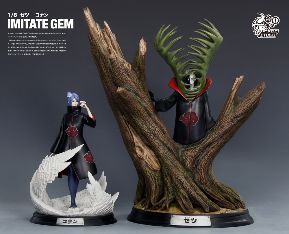 battle damaged konan statue