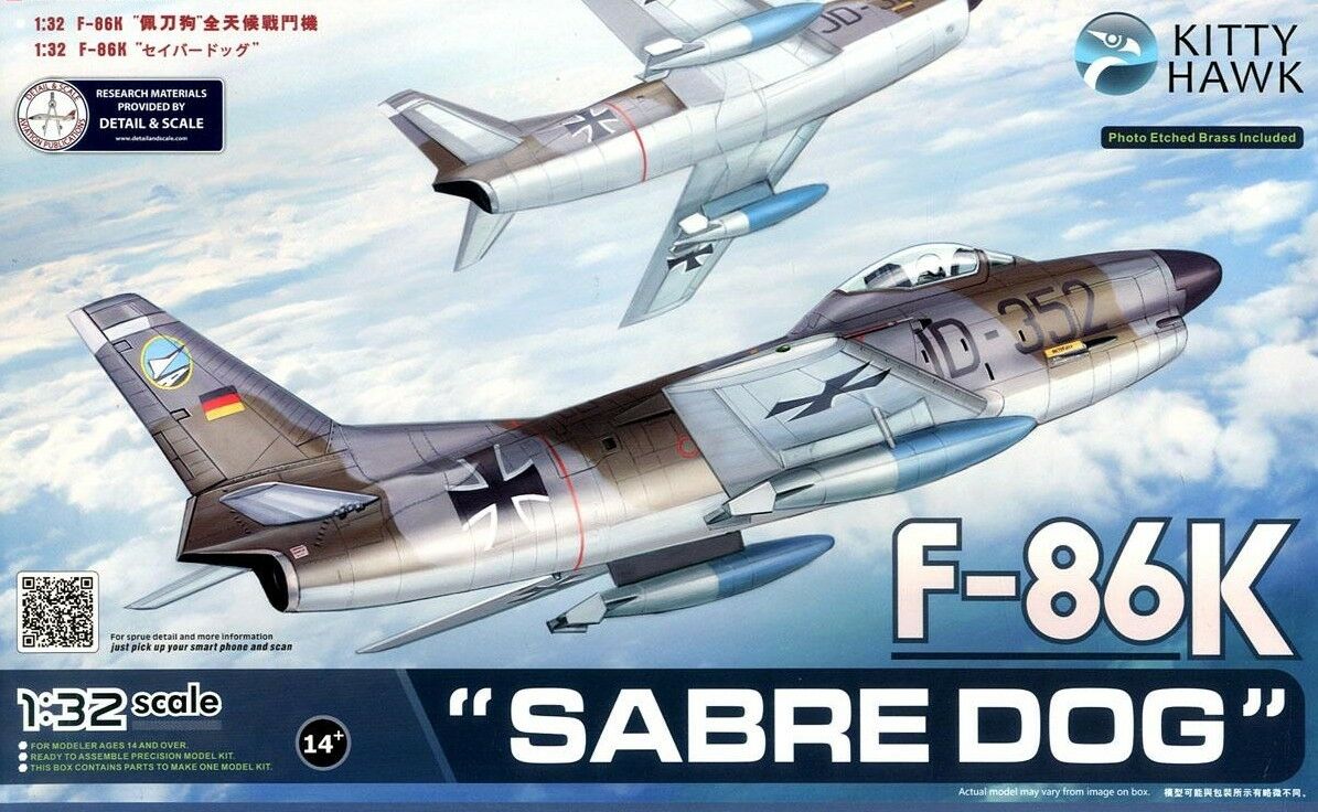 100％品質 Kitty  F-86K 1/32 32008 Hawk アメリカ