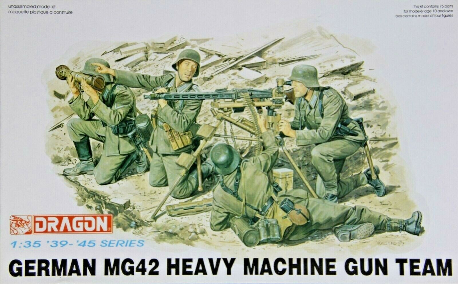 Dragon Models 6064 scale German MG42 Heavy Machine Gun team 1/35