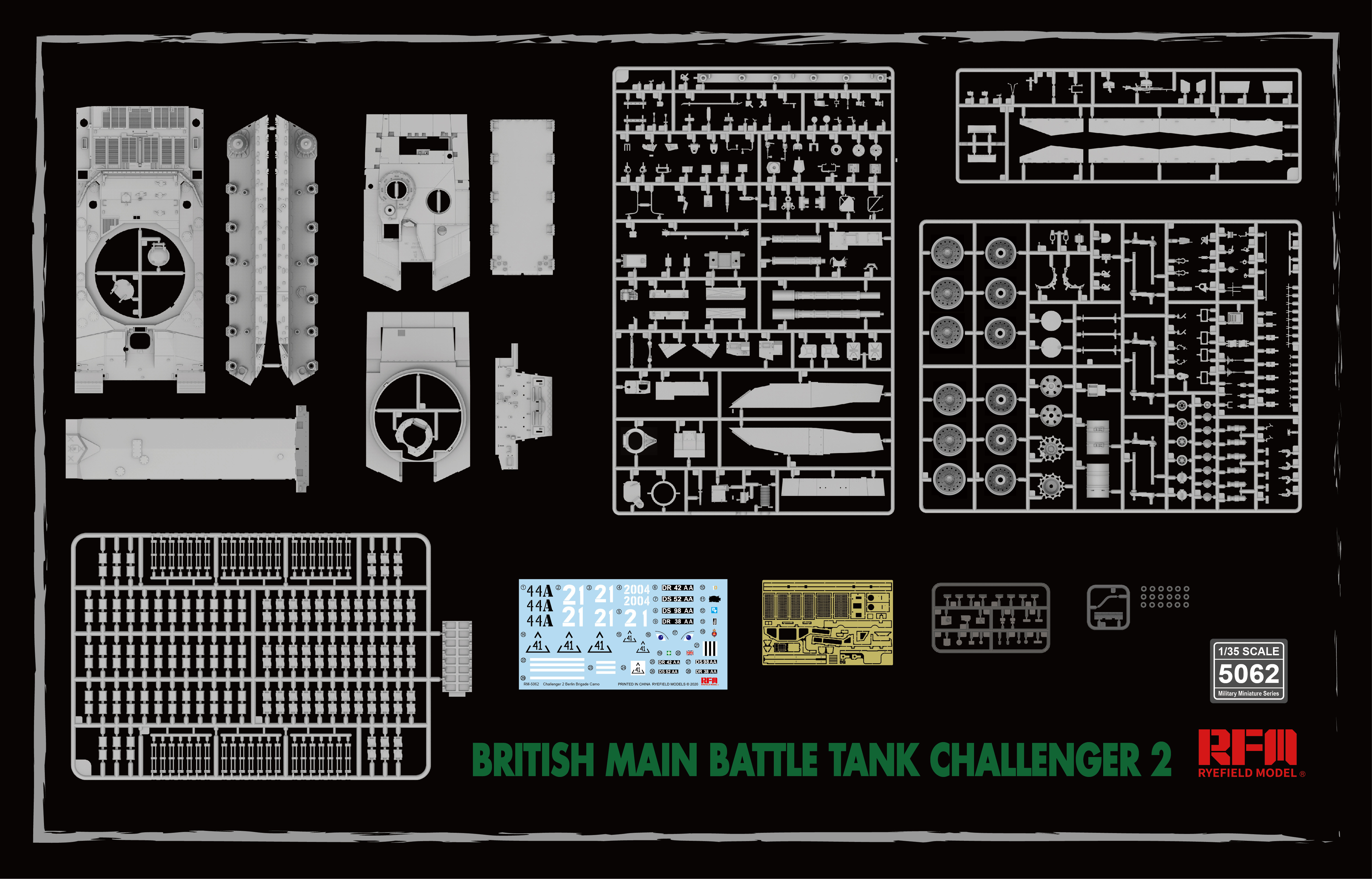 フレンチ Ryefieldl RM-5062 1/35 british main battle tank challenger 2