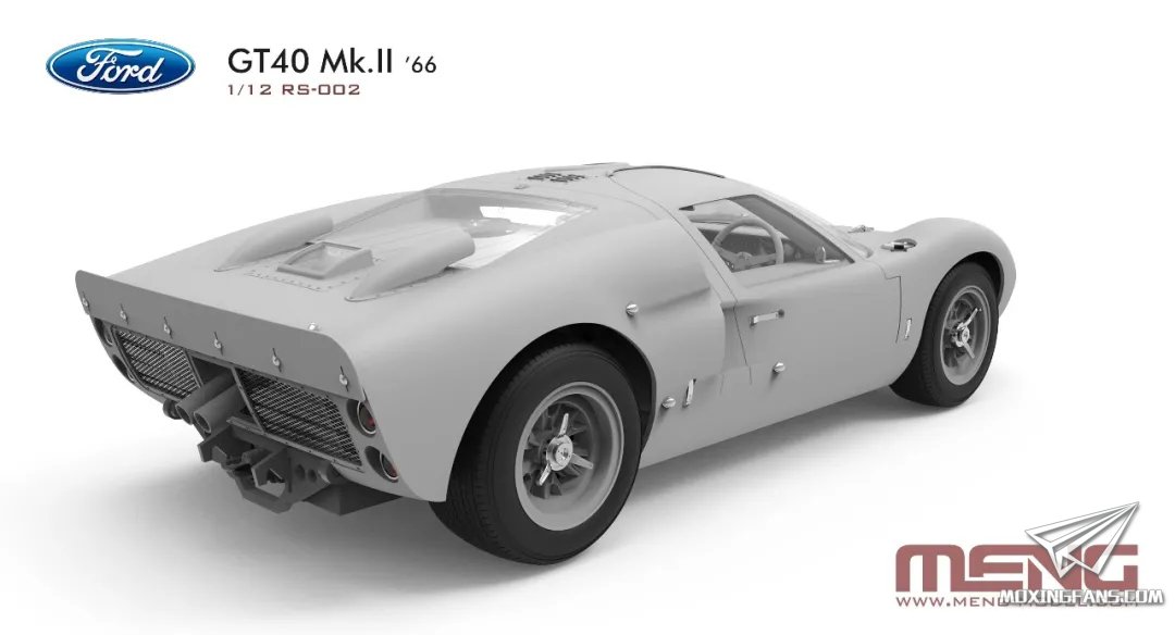 MNGRS001 1:12 Meng Ford GT40 Mk.II '66 [Pre-Colored Edition