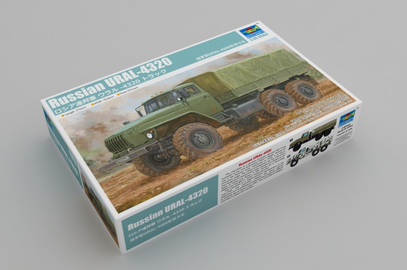 Trumpeter 01072 1:3 5 Russian URAL-4320 Plastic model kit New | eBay