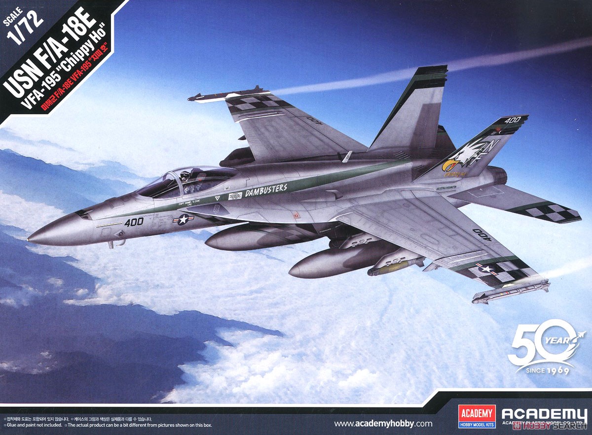 ACADEMY 12565 1/72 F/A-18E VFA-195 Chippy Ho model kit | eBay