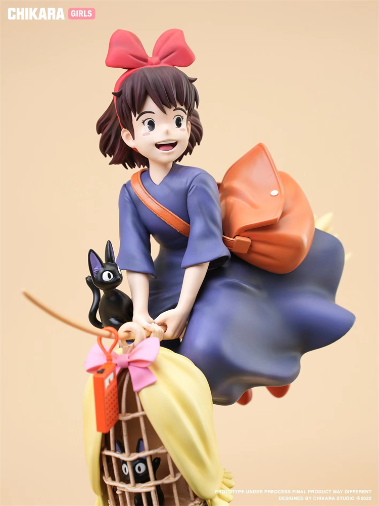 Tetsunori Tawaraya ソフビ　KIKI（キキ）　フィギュア CHIKARA Studios Kiki's Delivery Service Model Kiki Statue Tombo in