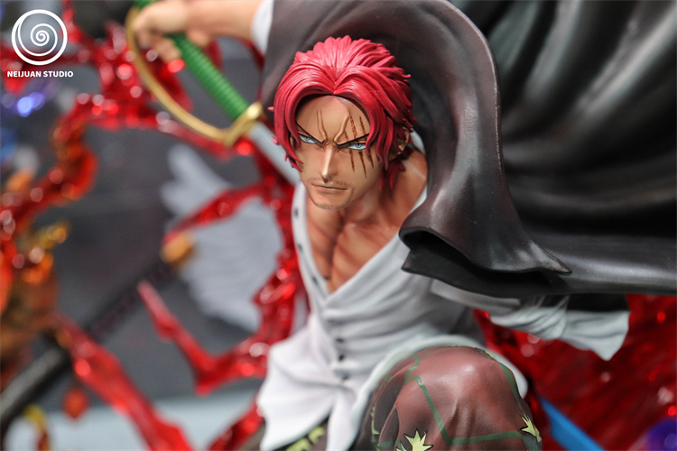 NEIJUAN Studio One Piece Red Hair Shanks Resin Painted
