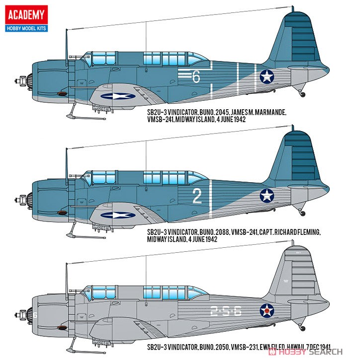 Academy 12324 1/48 USN SB2U-3 `Battle of Midway` (Plastic