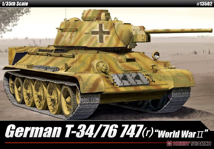 Academy 13502 1/35 Germam T-34/76 747(r) WWII (Plastic model) | eBay