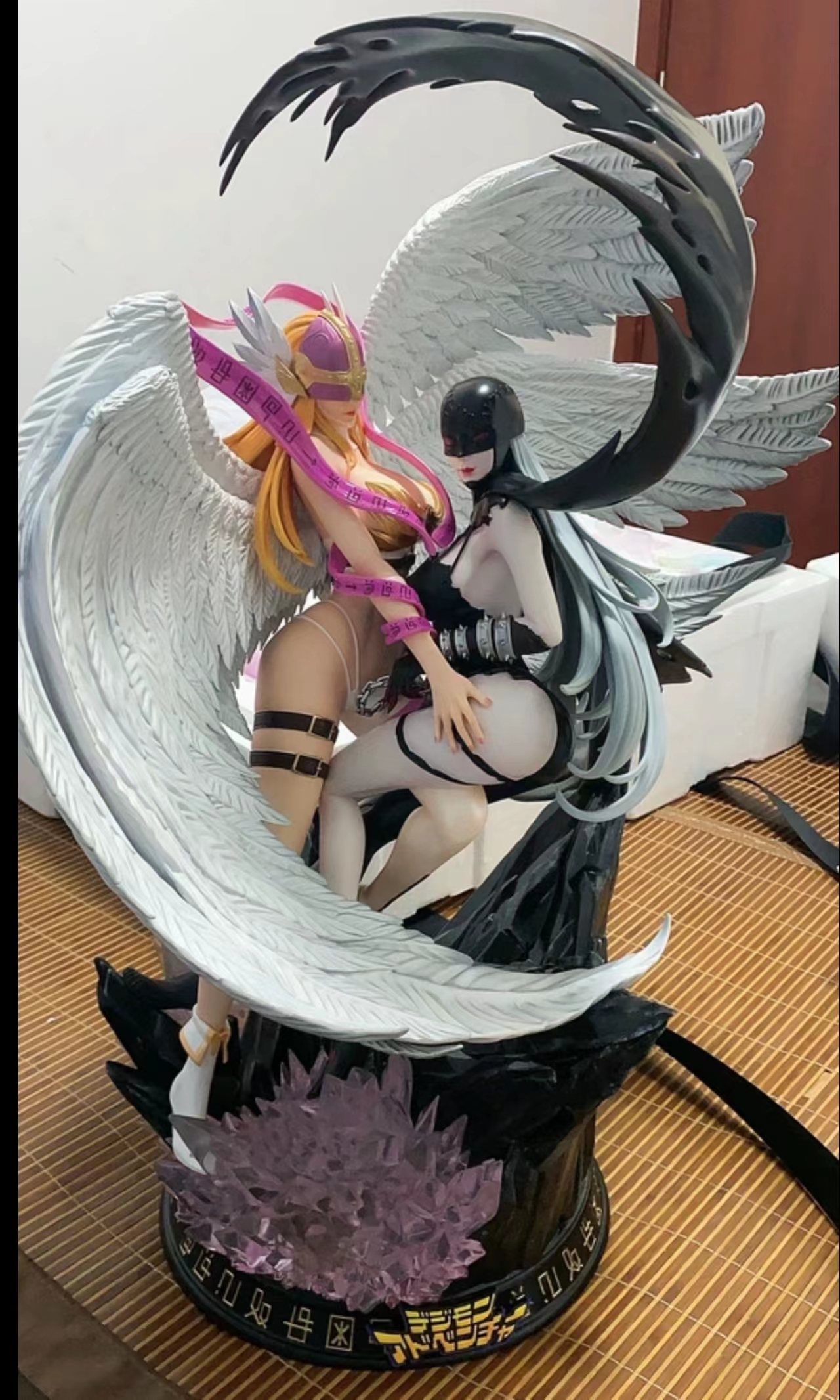 お客　NOAH STUDIO ANGEWOMON 1/4 1/4 Scale Angewomon & Lady Devimon - Digimon Resin Statue