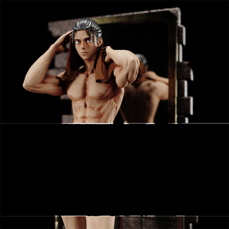 BANANA Studio Attack on Titan Bath Eren Yeager Resin Statue In Stock 1/6  Scale | eBay