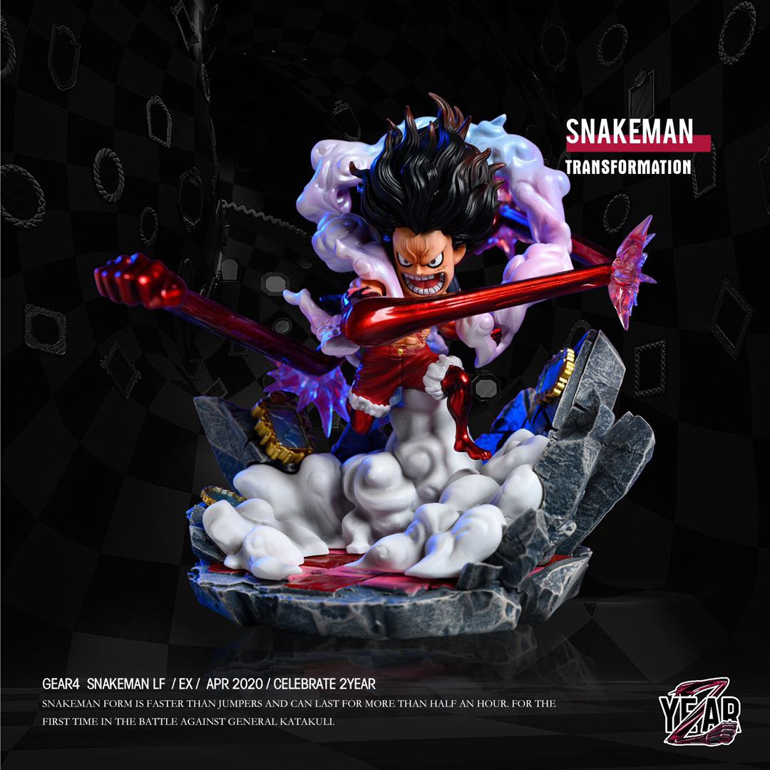 YZ Studio One Piece Snakeman Monkey D Luffy Statue Resin Figure