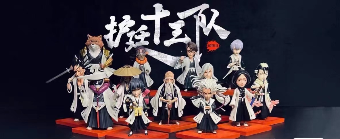 YZ Studio Bleach Gotei 13 Resin Model 13Pcs In Stock Kyoraku