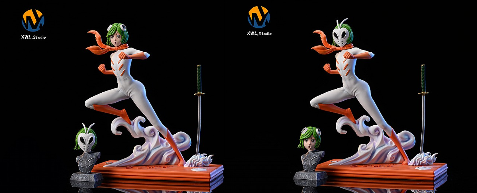 XWL Studios Bleach The Vizards Kuna Mashiro Resin Model Painted In