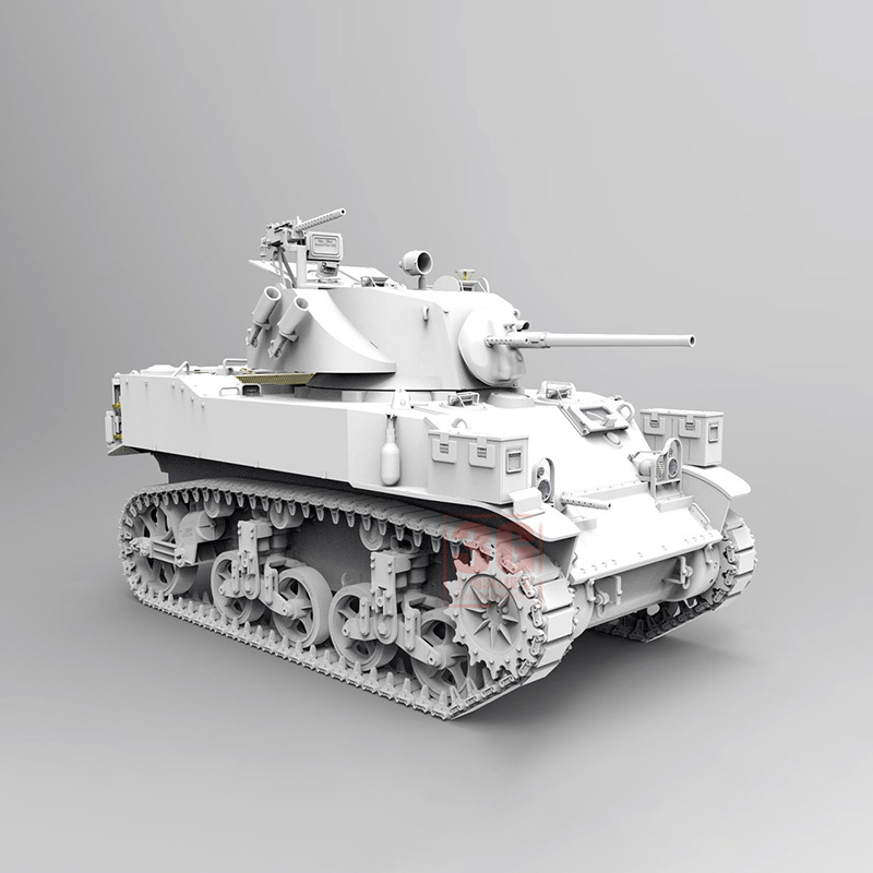 COOLBANK RC Tank 1/16 Scale 2.4ghz U.S. M5A1 Stuart Light