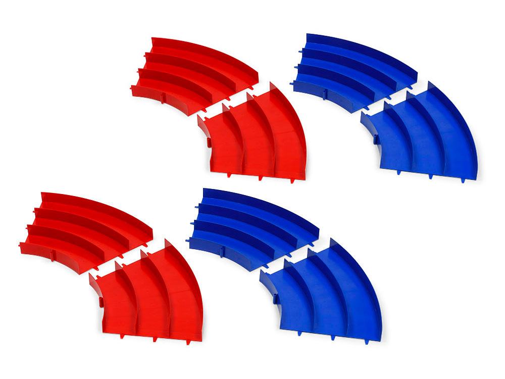 Tamiya 69579 Mini 4WD Japan Cup Junior Circuit Curve (Blue/Red