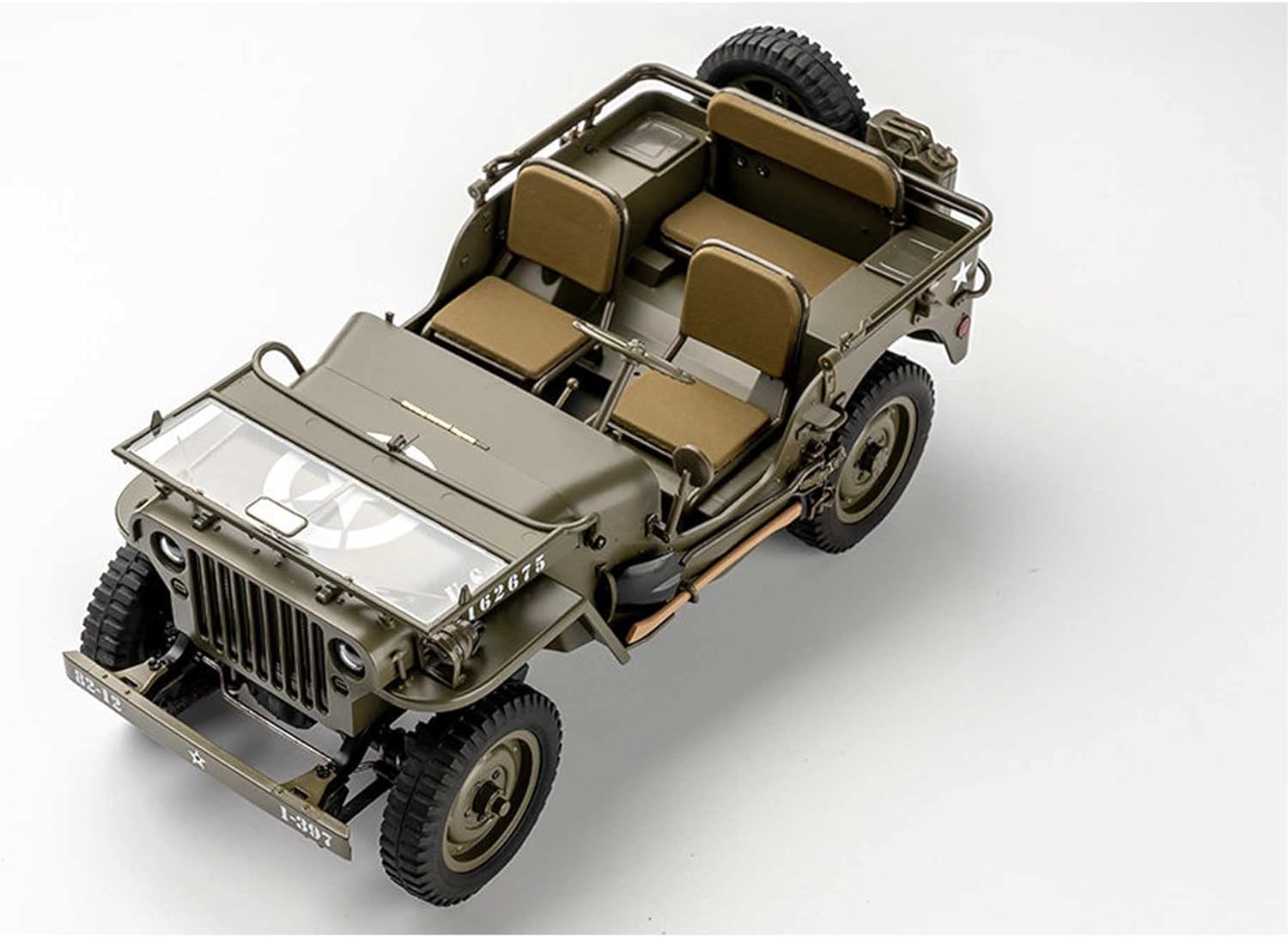 Amazon.com: WOWRC RocHobby 1/12 1941 MB Scaler RC Jeep, 4x4