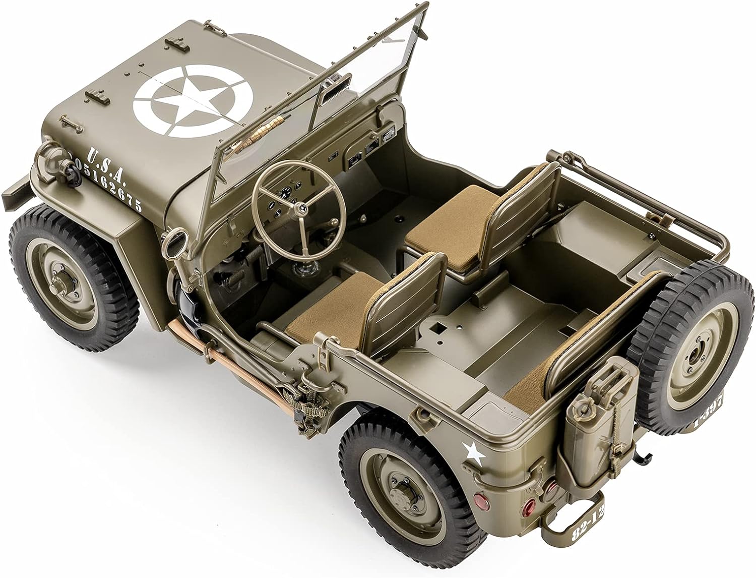 Amazon.com: WOWRC RocHobby 1/12 1941 MB Scaler RC Jeep, 4x4