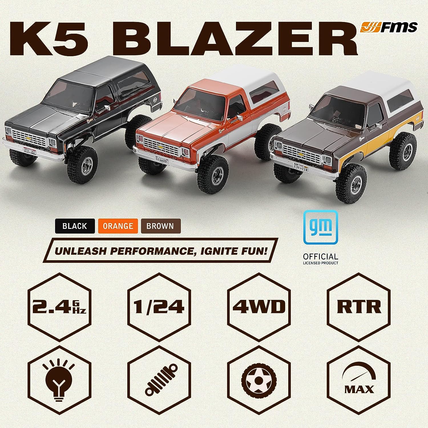 FMS fcx24 FCX24 K5 ブレイザー 1/24 RC K5 Blazer RTR | High Detail & Performance
