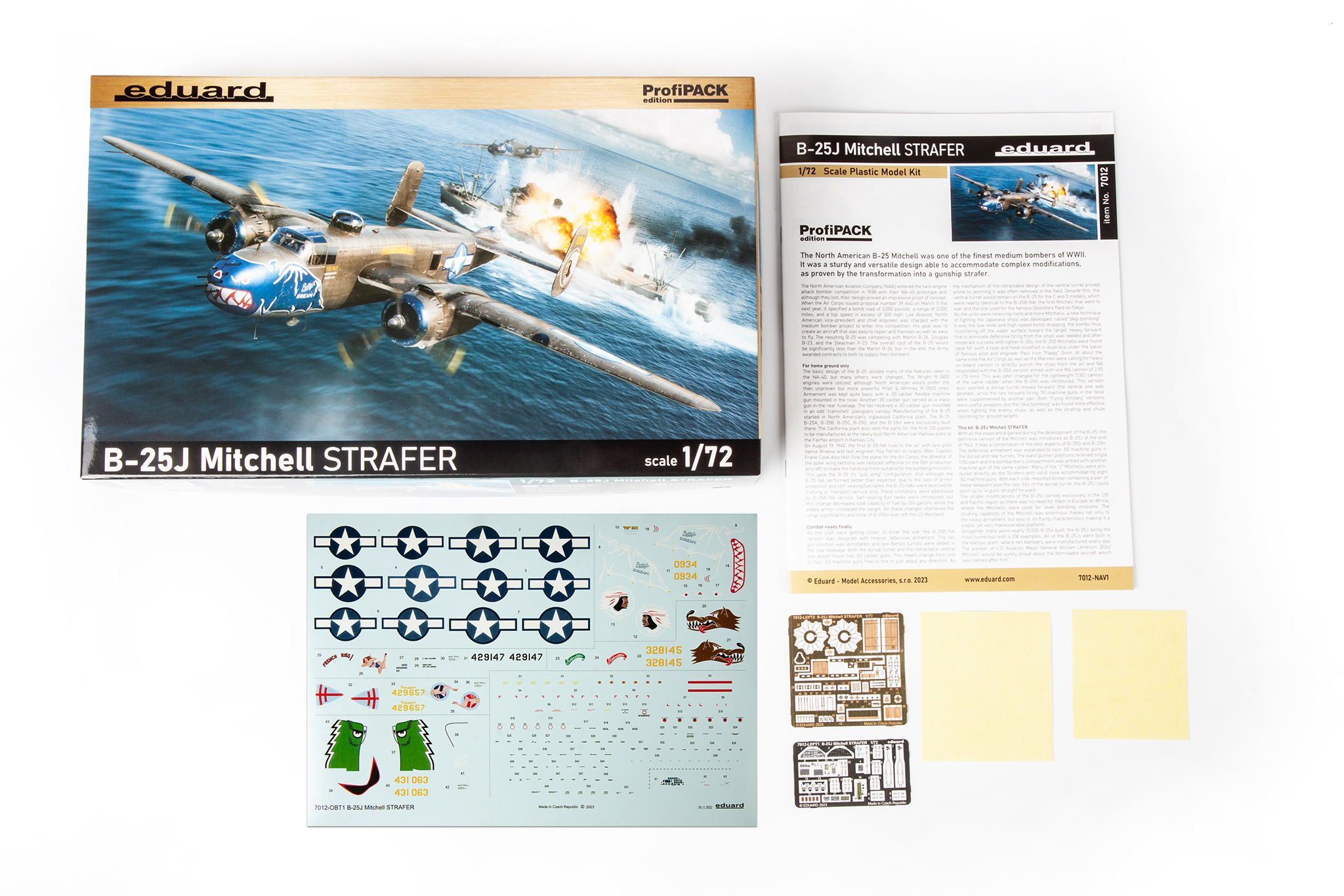 Eduard 7012 1/72 B-25J Mitchell Strafer ProfiPACK Model Kit | eBay