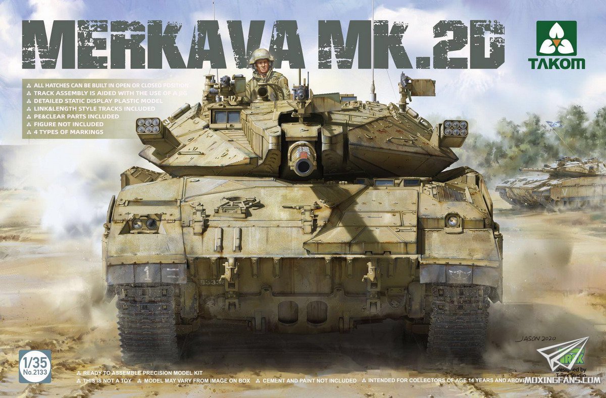 Takom 2078 & 2079 & 2133 1/35 Merkava Mk.1 & Merkava Mk.1 Hybrid