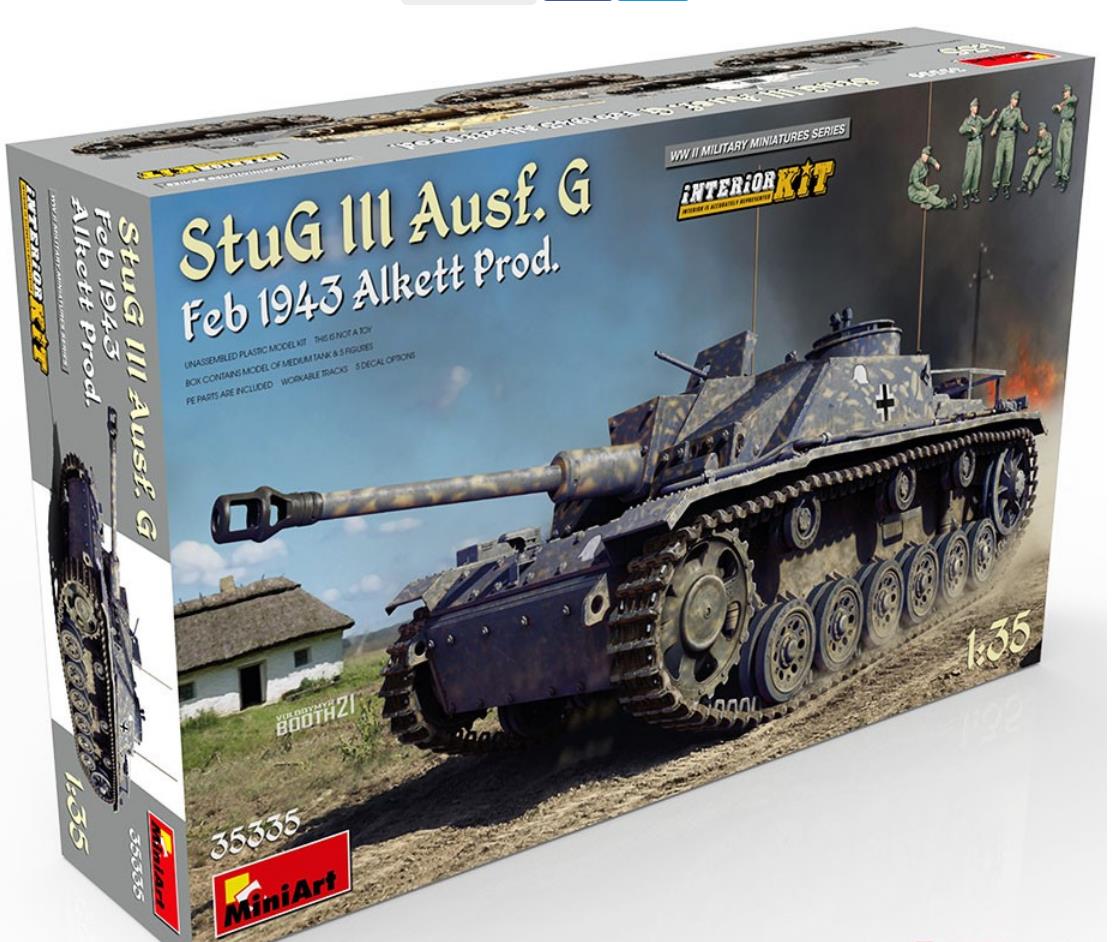 MINIART 35335 1/35 Scale StuG III Ausf. G Feb 1943 Alkett Prod