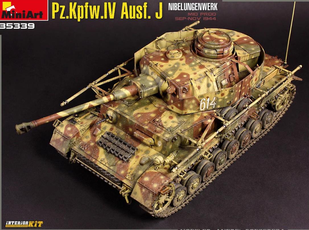 その他 Pz.Kpfw.IV Ausf. J Nibelungenwerk MINIART 35339 1/35 Scale Pz.Kpfw.Iv Ausf.J Nibelungenwerk.Mid Prod