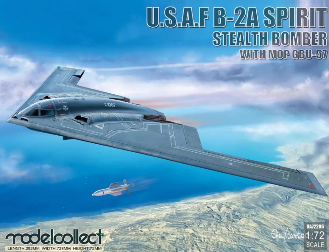 Collect Model UA72206 1/72 Scale USAF B-2A Spirit Stealth