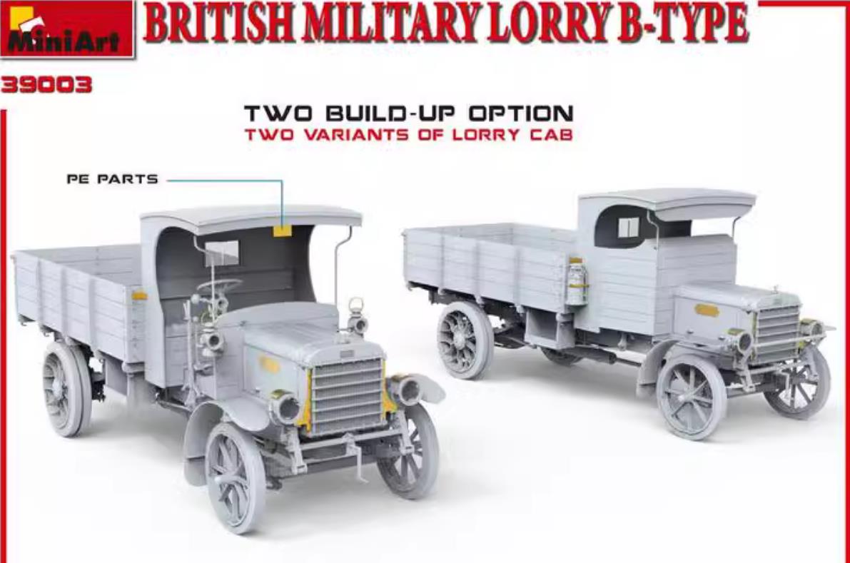 【San】 MINIART 39003 1/35 Scale British Military Lorry B-Type Model
