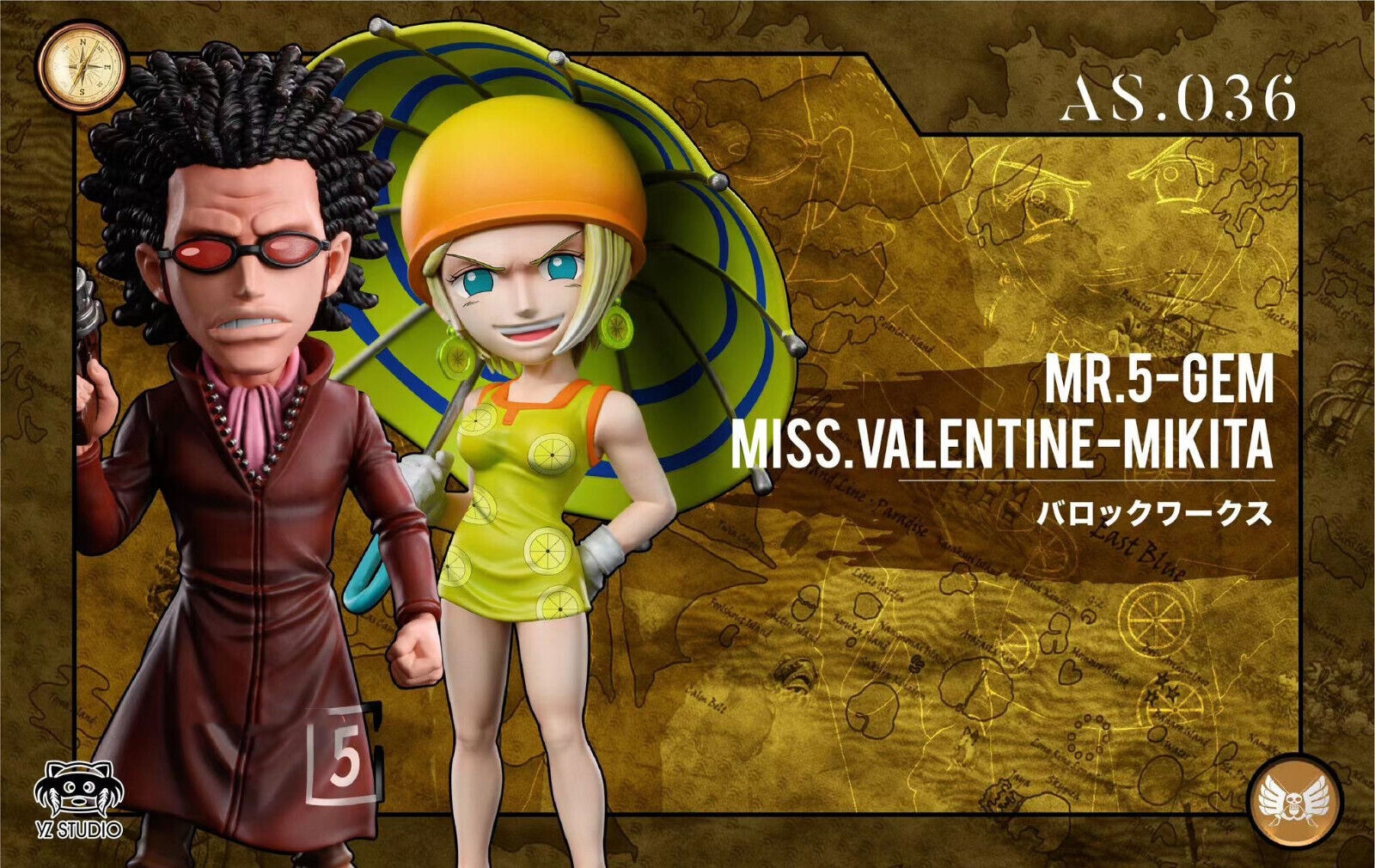YZ Studio One Piece Mr. 5 Resin Model Mikita Statue Pre-order WCF