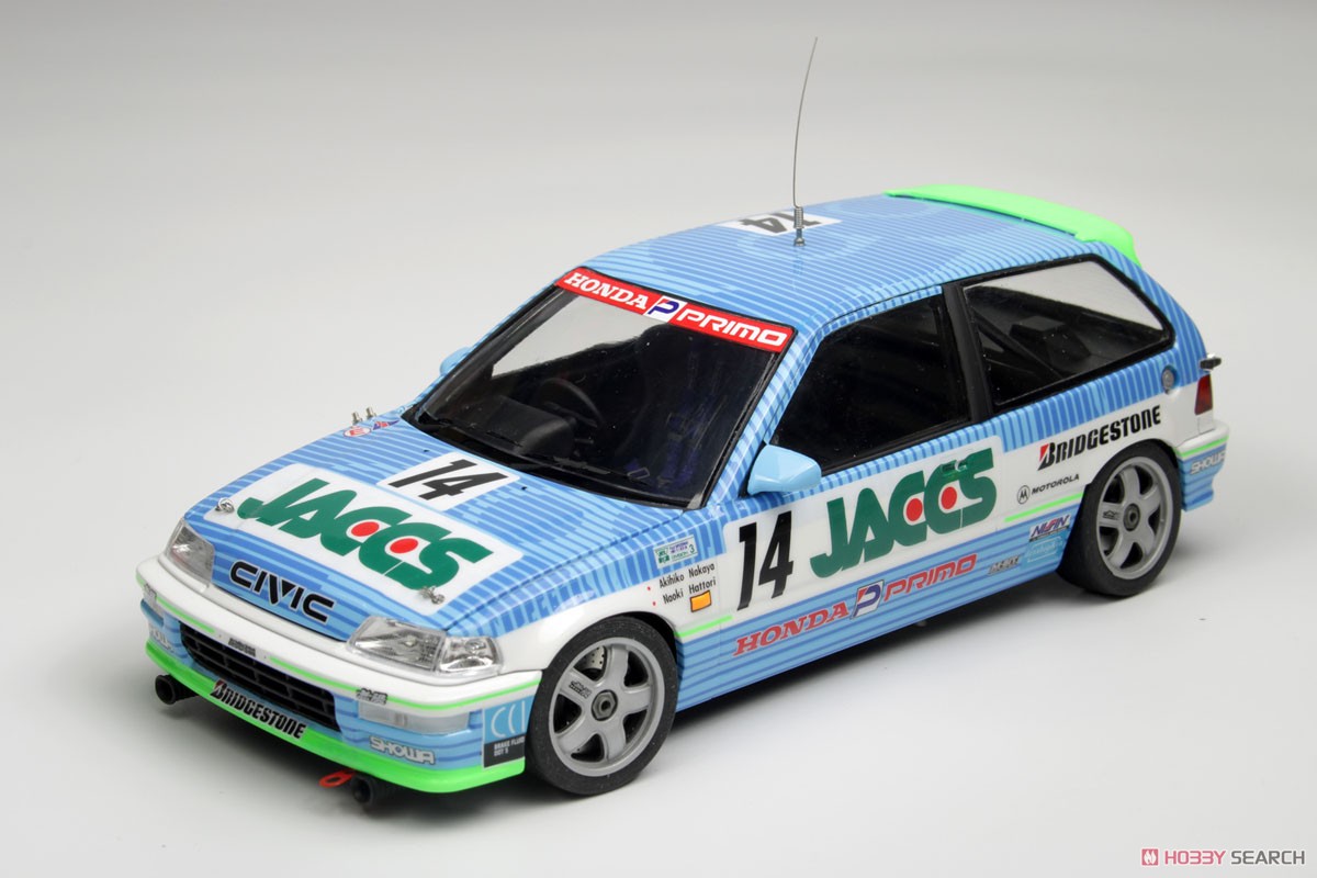 EF CIVIC シビックミニカー2台セット BEEMAX BX24030 1/24 Civic EF-9 Gr.A 1991 JTC InterTEC (Model Car