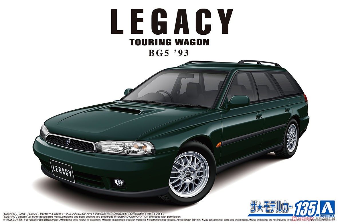 Aoshima 06496 1/24 BG5 Legacy Touring Wagon 93 Model Car | eBay