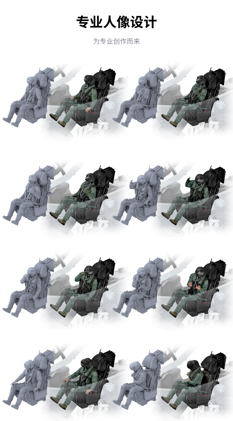 Galaxy FC48021 1/48 F-35A/B/C Seated Pilot And Ejection Seat FOR