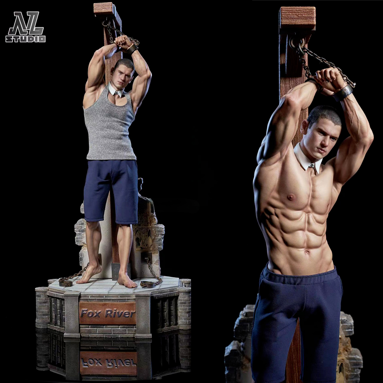 PRISON BREAK フィギュア NL Studio Prison Break Wentworth Miller Statue Resin Figure Model
