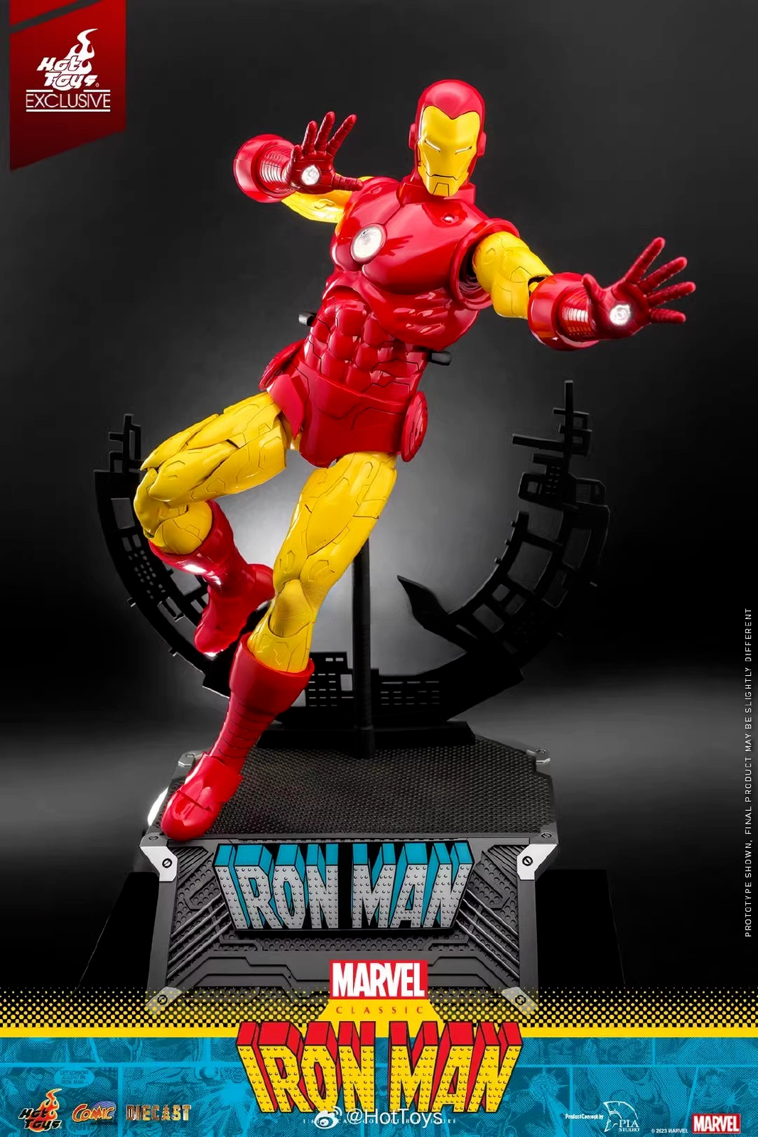 アメコミ Iron Man Action Figure Hot Toys CMS014D57 MARVEL COMICS Iron Man Action Figure Model Box