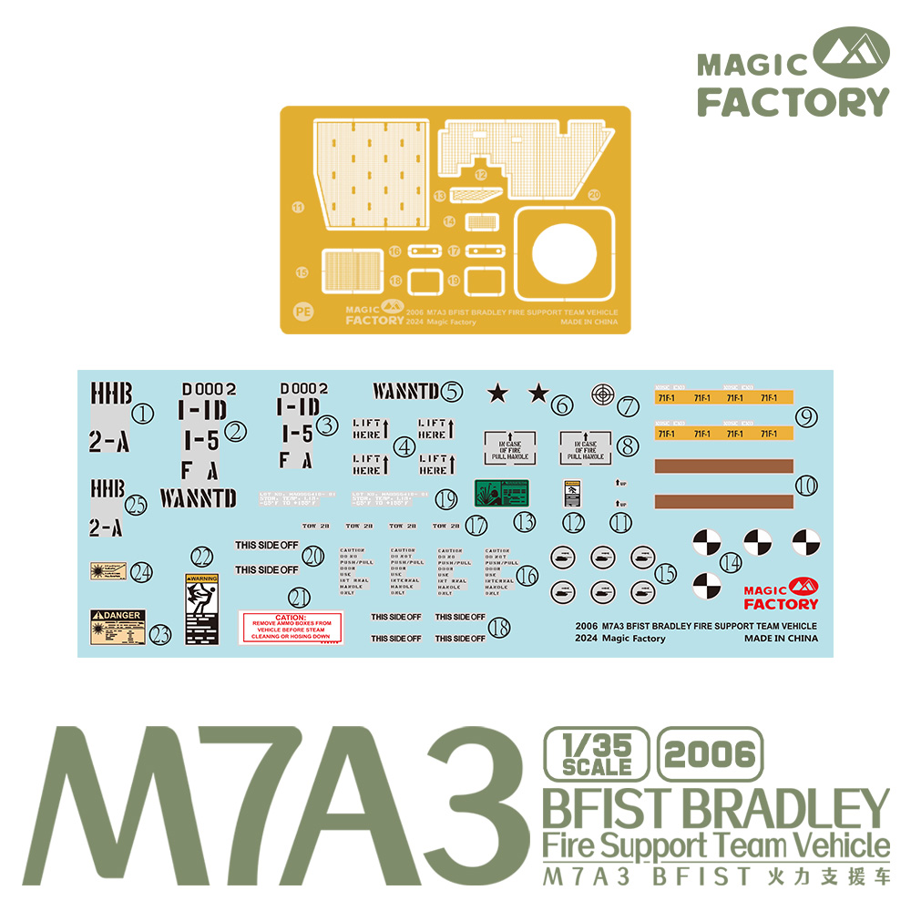 MAGIC FACTORY 2006 1/35 M7A3 BFIST BRADLEY Fire Support Team
