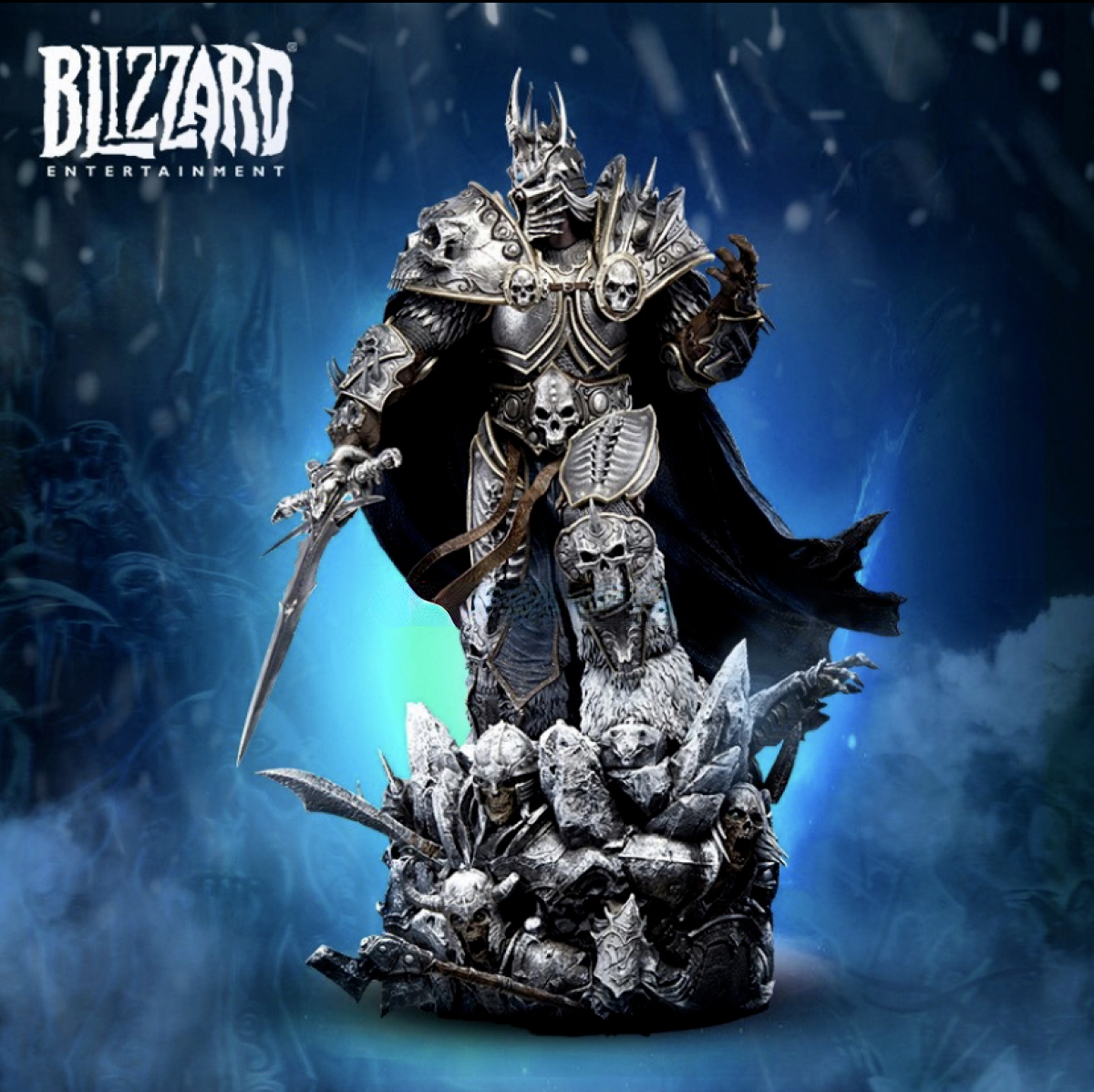 Blizzard World of Warcraft Lich King Statue Figure Collectible