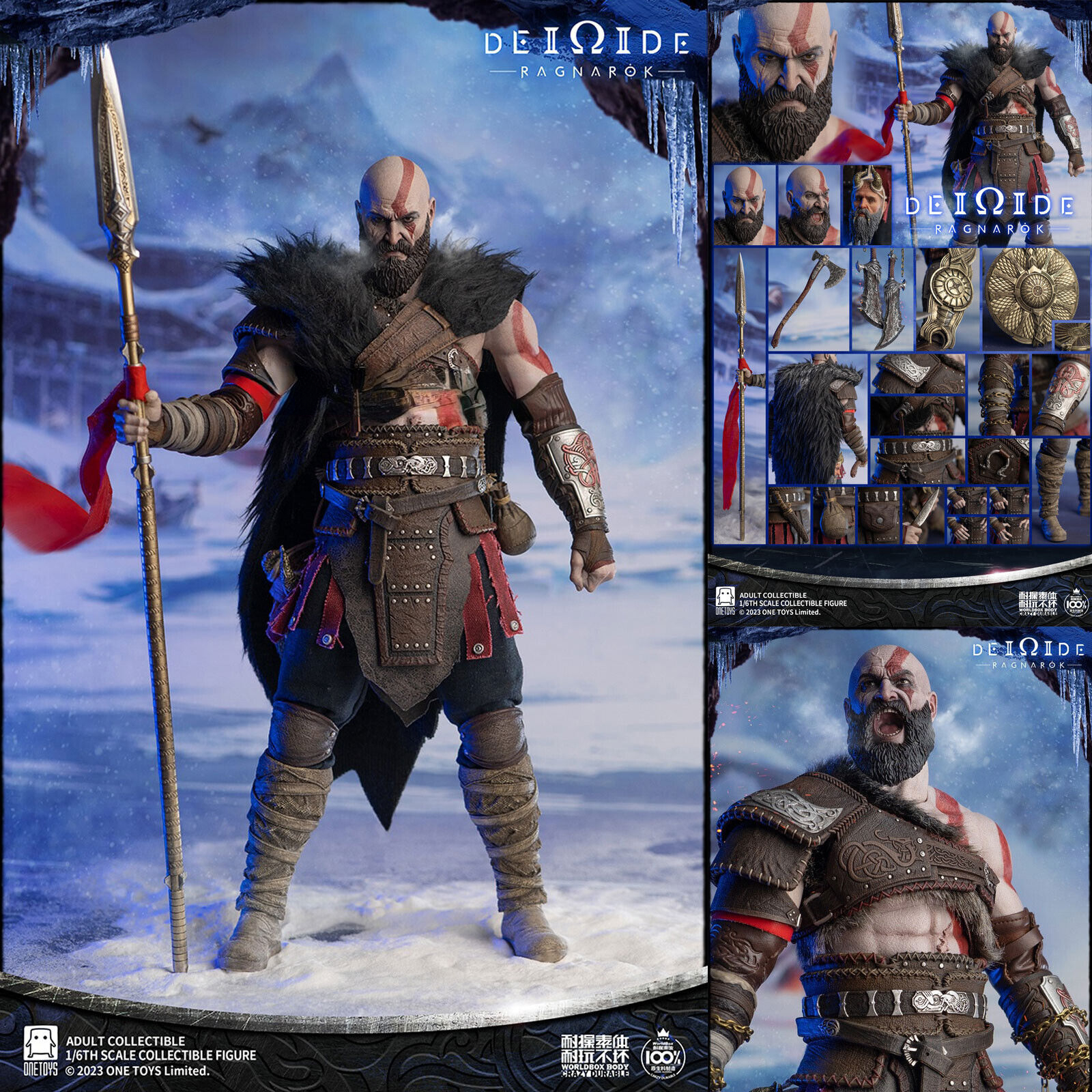 1/3 ゴッド・オブ・ウォー クレイトス GOD OF WAR KRATOS ゴッド・オブ・ウォー ラグナロク』より、過去と現在ふたりの