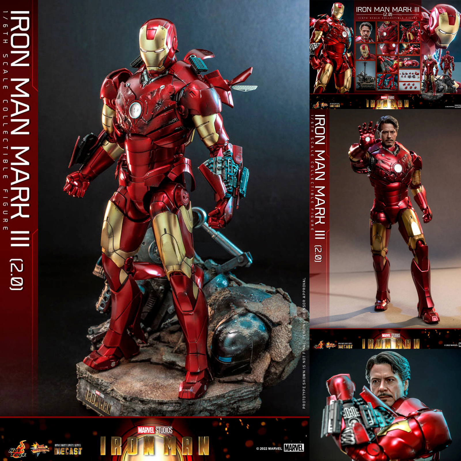 ホットトイズ 1/6 アイアンマン マーク3 DIECAST HOTTOYS 76fbaa7c018361c4.jpg