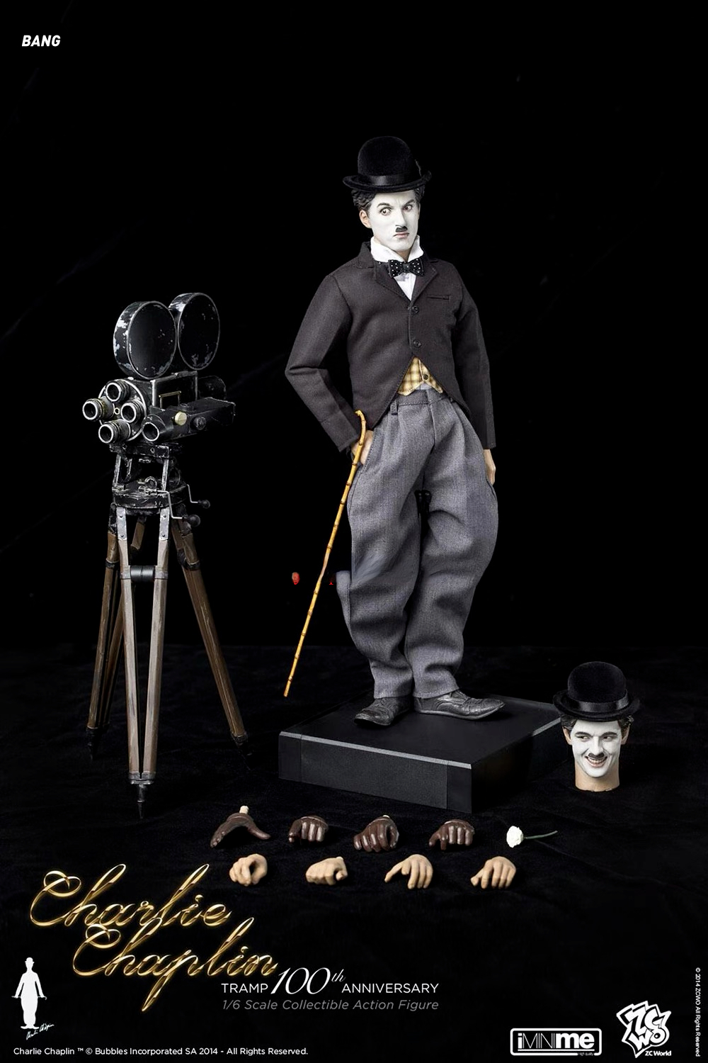 1:6 Scale ZCWO Master Of Comedy Charlie Chaplin Action Figure Gift