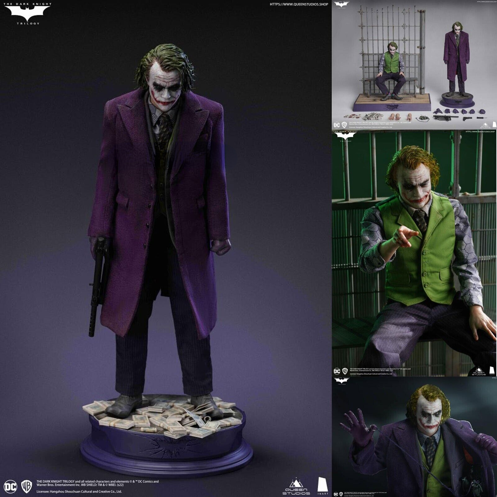 Queen Studios X INART 1/6 Joker The Dark Knight Figure Collectible