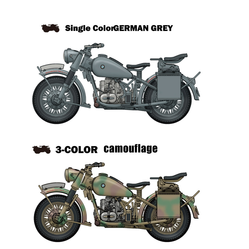 FREEDOM 16006 1:16 WWII German Military Motocycle R75 Solo