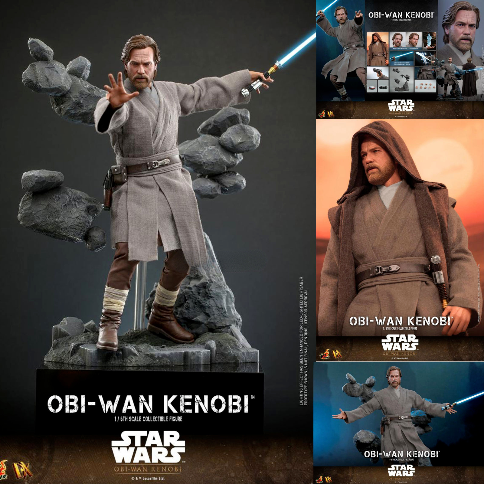 Hottoys DX26 Star Wars Obi-Wan Kenobi 1/6 Action Figure Model