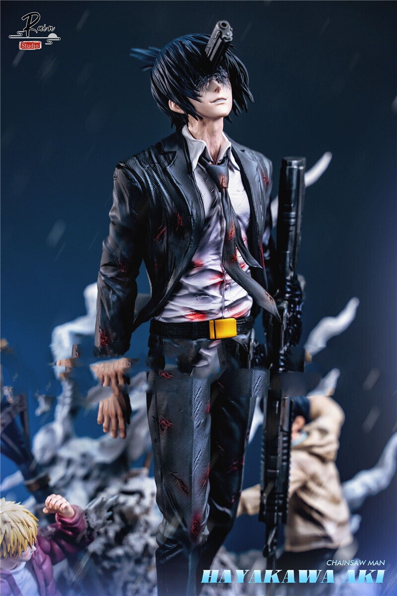 Rain Studio Chainsaw Man Hayakawa Aki Resin Statue in stock H35cm