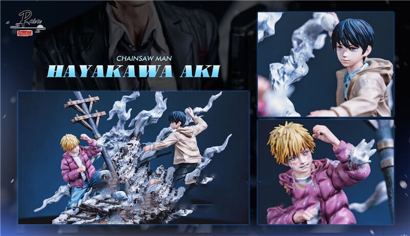 Rain Studio Chainsaw Man Hayakawa Aki Resin Statue in stock H35cm 