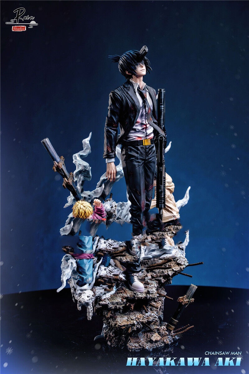 Rain Studio Chainsaw Man Hayakawa Aki Resin Statue in stock H35cm