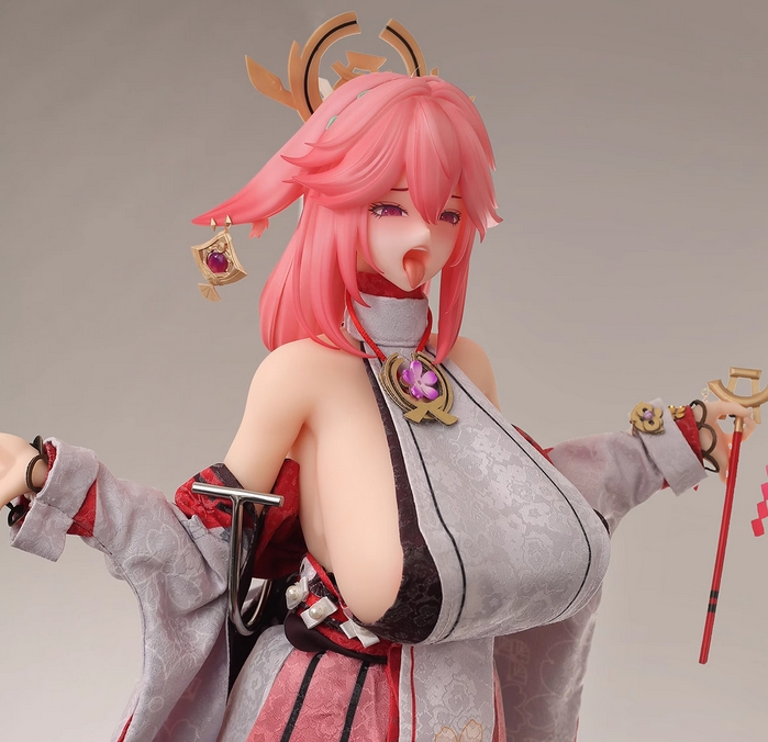 YuZhai Genshin Impact Yae Miko Model silica gel H65cm Cast off Pre