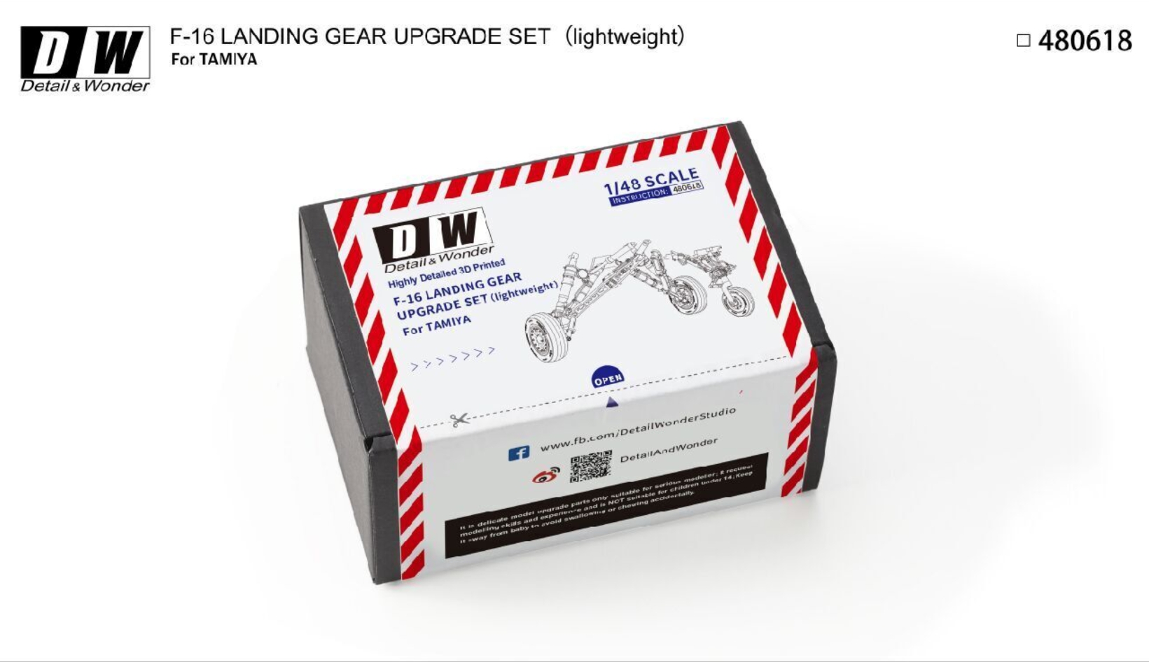 DETAIL& WONDER 480618 1/48 F-16 LANDING GEAR UPGRADE SET 3D